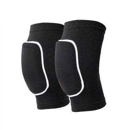 Non-Slip Knee Brace Soft Knee Pads Breathable Knee Compression Sleeve for Dance Wrestling Volleyball Basketball Running Football Jogging Cycling Arthritis Relief Meniscus Tear for Women Men Black(M)