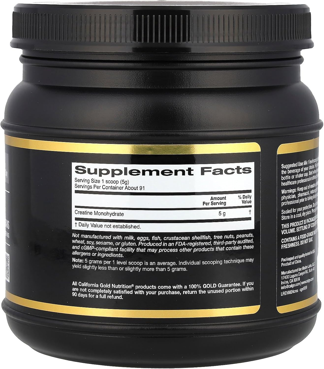 Creatine Powder - California Gold Nutrition