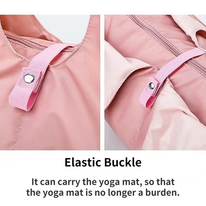 Yoga Bag Large Gym Bag for Women, Sports Bag with Shoe Compartment, Lightweight Waterproof Duffel Bag, Multi-Functional Travel Bag, Pink